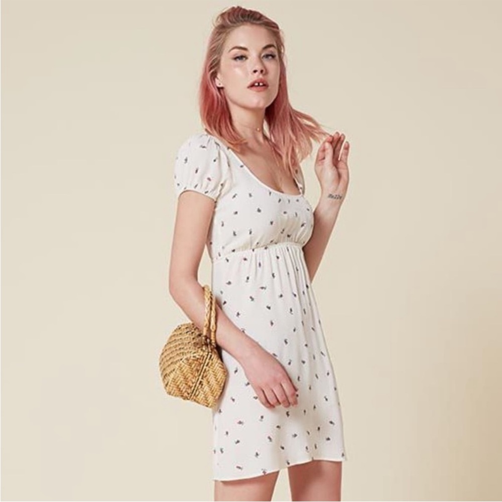 Reformation Tinley Floral Babydoll Dress Size 4